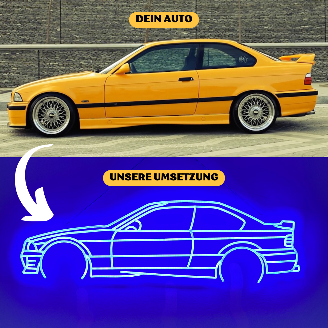 Your car as an LED silhouette