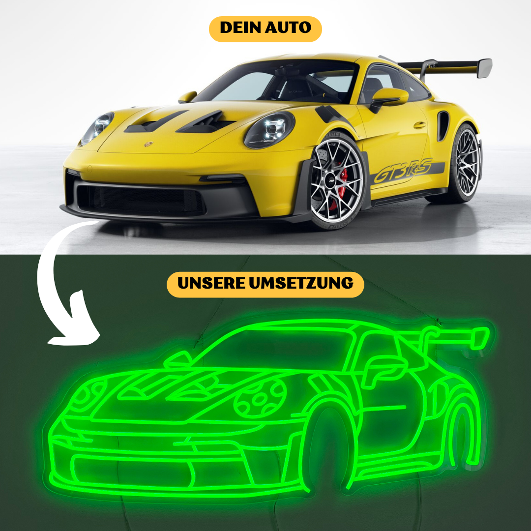 Your car as an LED silhouette