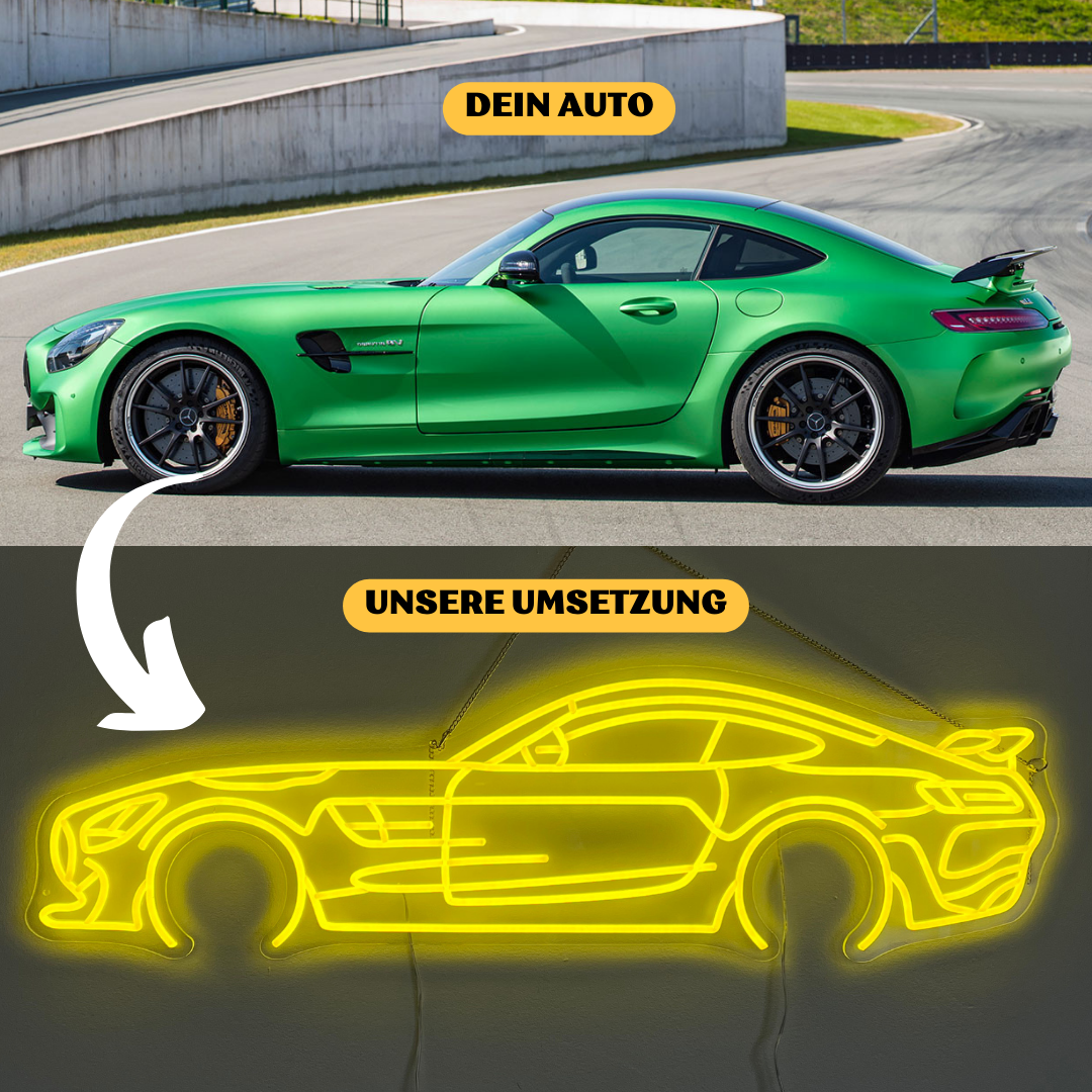 Your car as an LED silhouette