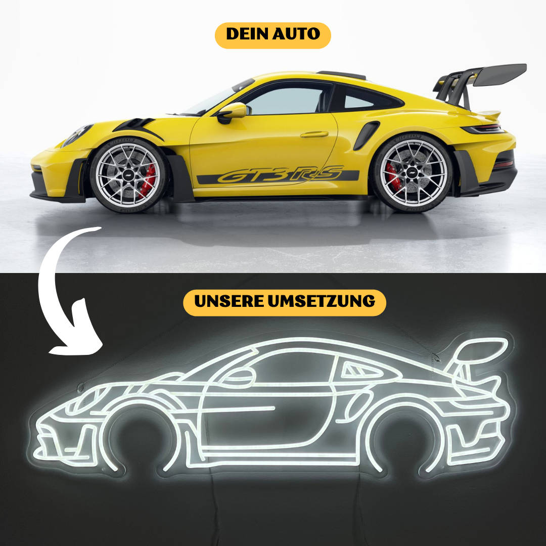 Dein Auto als LED Silhouette